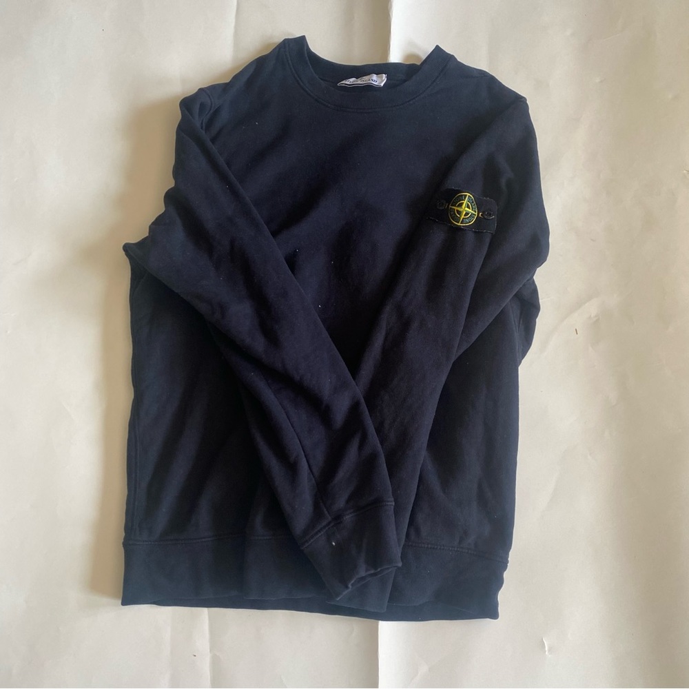 Navy Stone island Crewneck